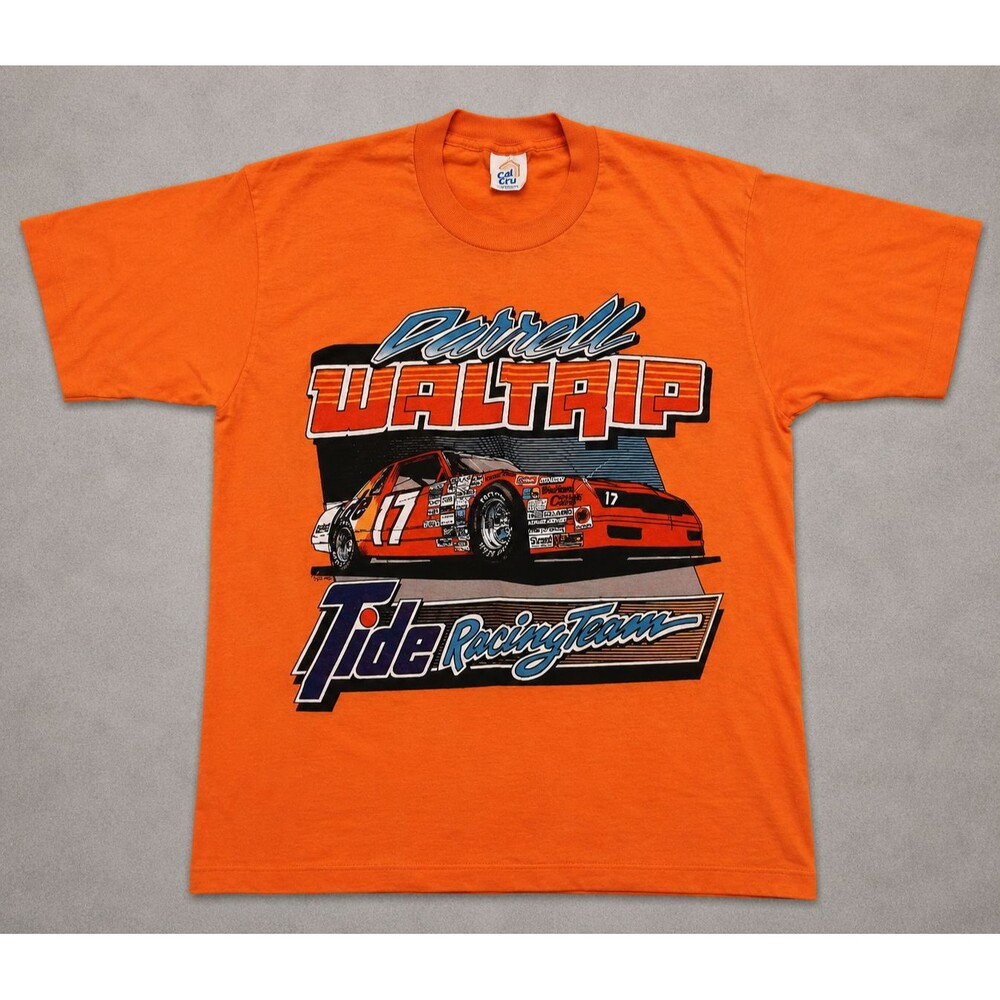 Vintage Darrell Waltrip Tide Racing T Shirt NASCAR #17 USA Made Mens Large